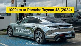 1000km brauciens ar modernizēto Porsche Taycan 4S elektroauto