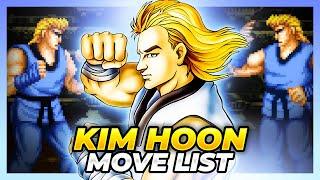 KIM HOON MOVE LIST - Fight Fever (Neo Geo)