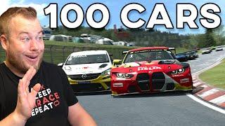 Testing 100 Cars Crazy Multiclass On Nordschleife With RaceRoom Update