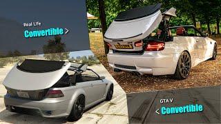 GTA V Convertible Cars vs Real Life | All Convertibles & Open Top