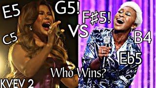 Katrina Velarde VS Cynthia Erivo: Vocal Battle Freedom Belting/Mix Range (A4 - G5) l WHO WINS?