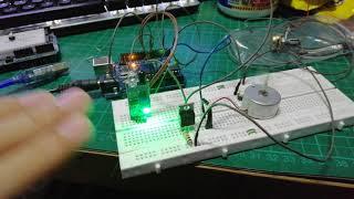 DC Motor Control Using IR Sensor, and Push Button