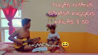 BEGINI JADINYA JIKA AYAH NGAJARIN ANAK TUGAS SEKOLAH DIRUMAH || LAGU BAHASA INGGRIS "HE'S MY DAD"