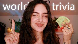 ASMR Let's Play World Trivia!  Geography & Capitals with Hints (Part 2)