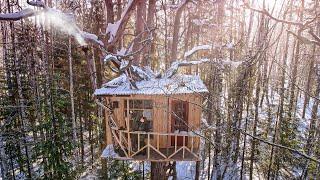 My TREE HOUSE LIFE - Building and hiding in the WOODS / Secrets of Living in the WOODS