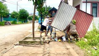 Clean up storage facilities arbitrarily built by people on the sidewalk