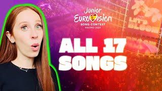 LET'S REACT TO JUNIOR EUROVISION 2024 ALL SONGS (RECAP)