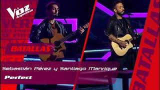 Sebastián Pérez vs. Santiago Manrique - "Perfect"  – La Voz Argentina 2021