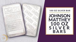 Johnson Matthey 100 oz Silver Bars