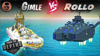 Gimle VS. Rollo - From the Depths Battleship Battle