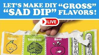 Making & Taste Testing New "GROSS" Fun Dip Flavors! LIVE