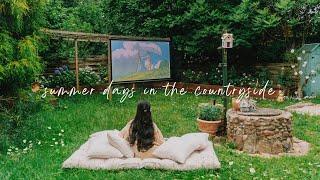 #145 Summer days at Home | Flower garden, outdoor cinema, summer recipes |Slow countryside life