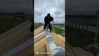 Эковата, утепление дома из двойного бруса #эковата #мичуринск #эковатамичуринск #дом #утеплитель