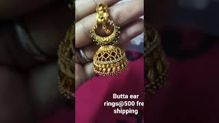 chandbali butta ear rings@ ss paradize