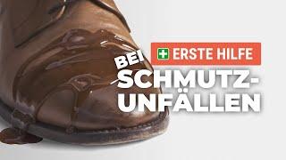 Schuh in Not: Erste Hilfe bei Schmutzunfällen