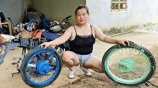 Genius Girl Help The Farmer Repair  Restore Severely Damaged Old Motorbike Engines / Dao Thi Minh TV