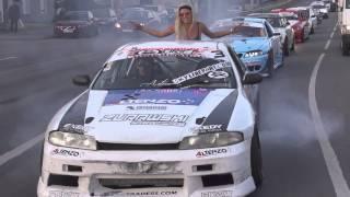 [CLIP] Skyline R33 burnout in front of police