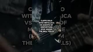 CLIFFS SOLO WITH METALLICA VS AGENTS OF MISFORTUNE (FOR WHOM THE BELL TOLLS) #metallica #cliffburton