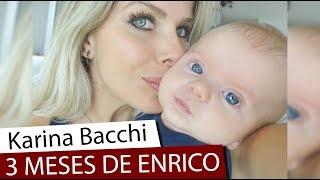 Enrico, filho de Karina Bacchi, completa 3 meses de vida