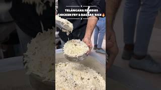 TELANGANA FAMOUS CHICKEN FRY & BAGARA RICE IN HYDERABAD||#chickenbiryani #chickencurry #mutton