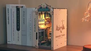 Explore Timeless Romance with Rolife Romantic Venice DIY Book Nook Shelf Insert Kit