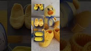 Пинетки моксы крючком!