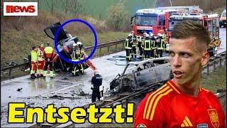 Es ist er ! Dani Olmo aus Spanien hatte auf der Autobahn nach Berlin einen schrecklichen Unfall!