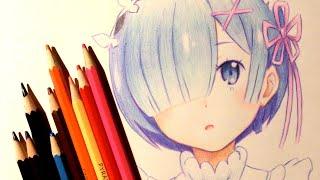 ASMR | Drawing, Coloring with DAISO Colored Pencils | Rem