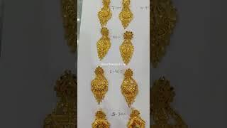 Hallmark Gold Earring Designs Collection with weight