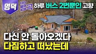 [경북 영덕] 아내, 자식들은 도시에 두고 다신 돌아오지 않겠다 다짐했던 고향, 뇌종양 아버지를 위해 홀로 돌아온 아들｜하루에 버스 단 2번만 들어오는 산골｜#한국기행 #방방곡곡