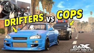 Street Racers vs COPS! - CarX Drift Racing Online