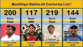 Mushfiqur Rahim All Centuries in Test, ODI !  Mm6 Sports