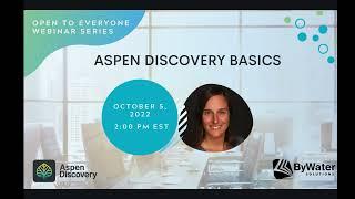 Introducing Aspen Discovery