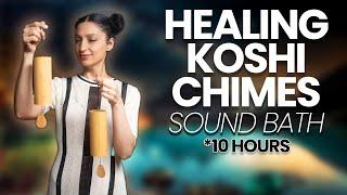 10 Hours of PURE Koshi Chimes | 432hz | Earth & Fire Healing Frequency