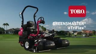 The new Toro Greensmaster® eTriFlex Greens Mower, English