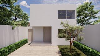 LA MEJOR CASA MINIMALISTA DE 7X15m con 4 dormitorios