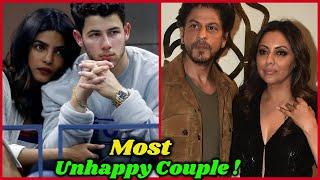 Most Unhappy Couples in Bollywood | Shahrukh Khan, Gauri Khan, Katrina Kaif, Priyanka Chopra, Alia