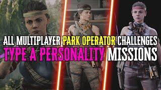 ALL PARK OPERATOR MISSIONS (All Type A Personality CHALLENGES) Season 2 Black Ops Cold War