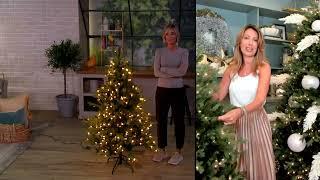 Simply Stunning Choice of Green or Flocked Tree on QVC