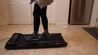 JURITS Walking Pad 2 in 1 Under Desk Treadmill Review Home/Office with Remote Control Portable