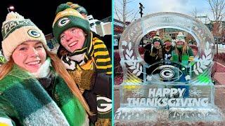 Cheering On The PACKERS In Wisconsin (Double Victory)! - Vlog - Hailee And Kendra