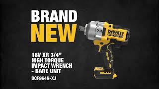 NEW from DEWALT® | 18V XR 3/4 in. High Torque Impact Wrench (DCF964N-XJ)