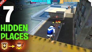 CS RANK PUSH HIDDEN PLACES IN FREE FIRE || CS RANK TIPS AND TRICKS || SECRET PLACES IN FREE FIRE