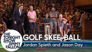 Kid Golfers Play Golf Skee-Ball Against PGA Tour Stars Jordan Spieth and Jason Day