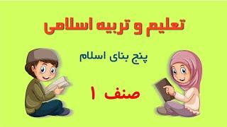 تعلیم و تربیه اسلام صنف اول | پنج بنای اسلام