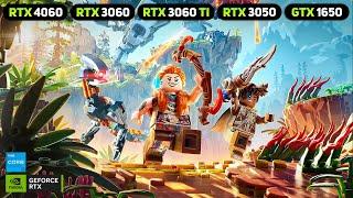 LEGO Horizon Adventures - RTX 4060 - RTX 3060 Ti - RTX 3060 - RTX 3050 - GTX 1650