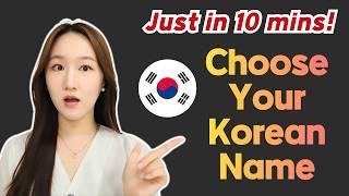 How to Make Your Korean Name? How to Pronounce/Choose Korean names? | Learn Korean for Beginners