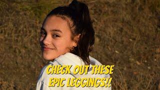 Best Leggings Ever In Blue!! | LL Apparel Leggings Try On | Sienna Rawlings