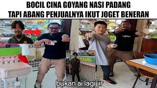 Bocil Cina Goyang Nasi Padang Tapi Abang Penjualnya Ikut Joget Beneran...