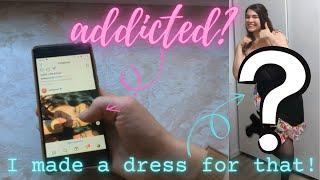 I made a dress inspired by Social Media Addiction